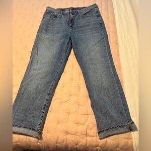 J. Crew Boyfriend Jeans in Medium Blue Denim